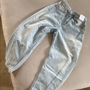 H&M girls Faded Blue Loose Fit Jeans